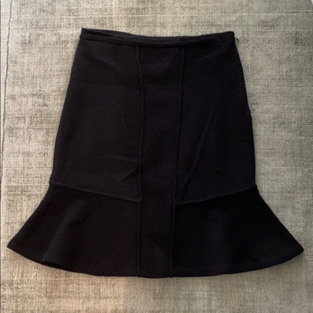 Black 100% Wool Skirt
